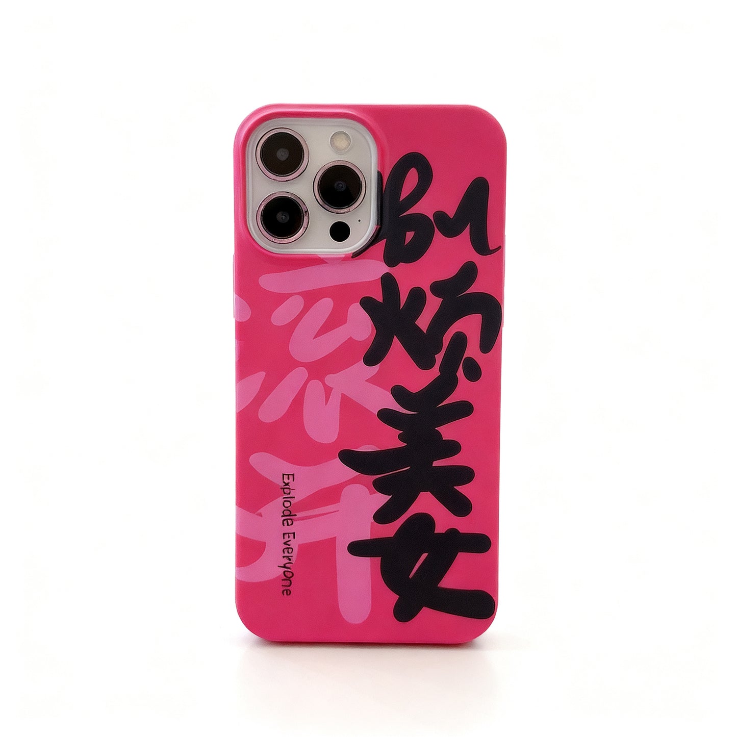 Cute Pink Cartoon Girl Soft Phone Case for iPhone