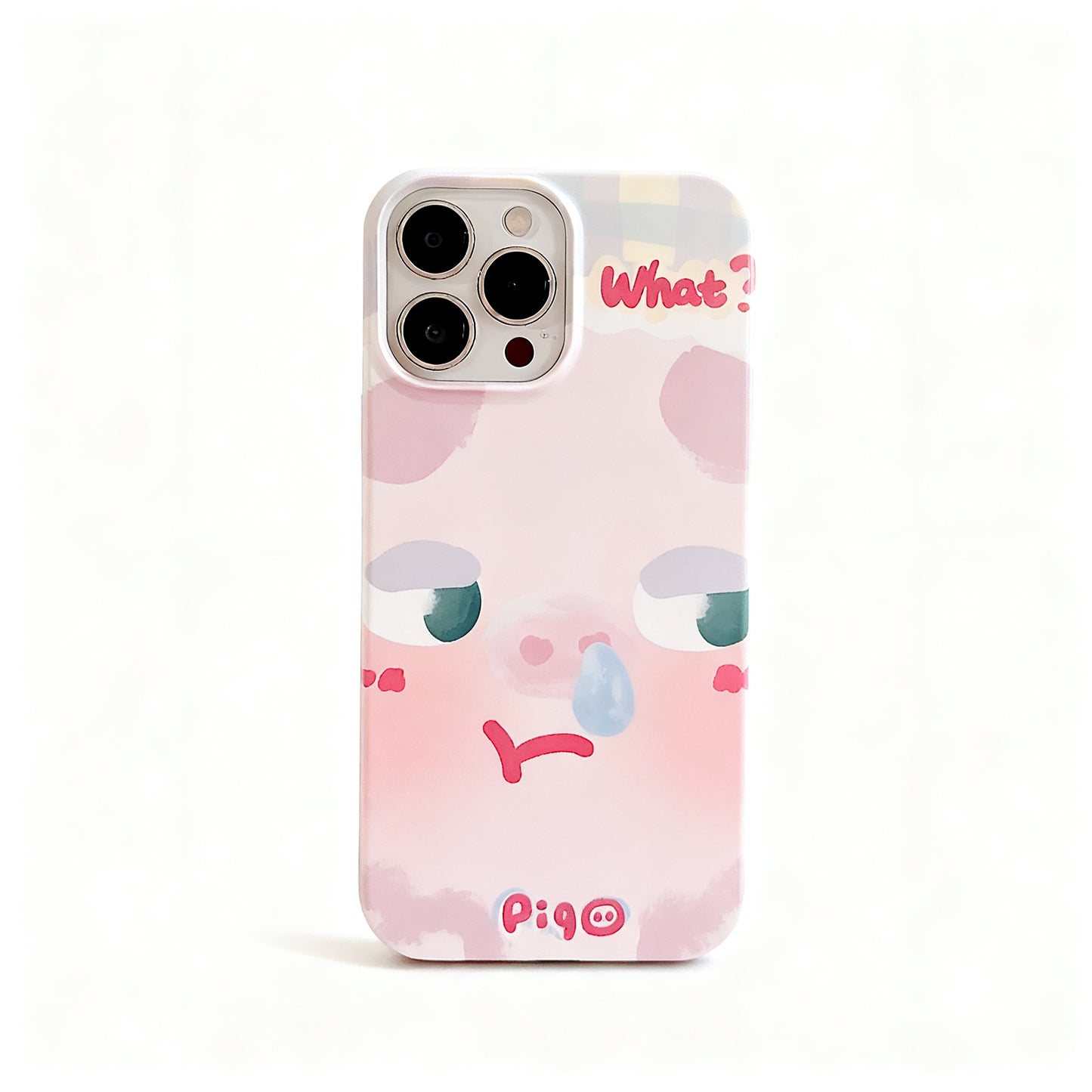 Cute Pink Cartoon Girl Soft Phone Case for iPhone
