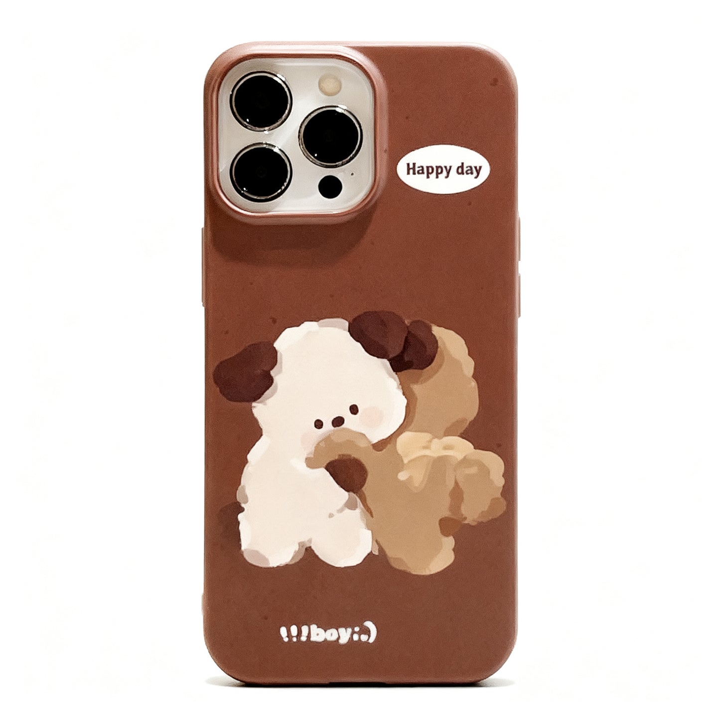 Cute Pink Cartoon Girl Soft Phone Case for iPhone