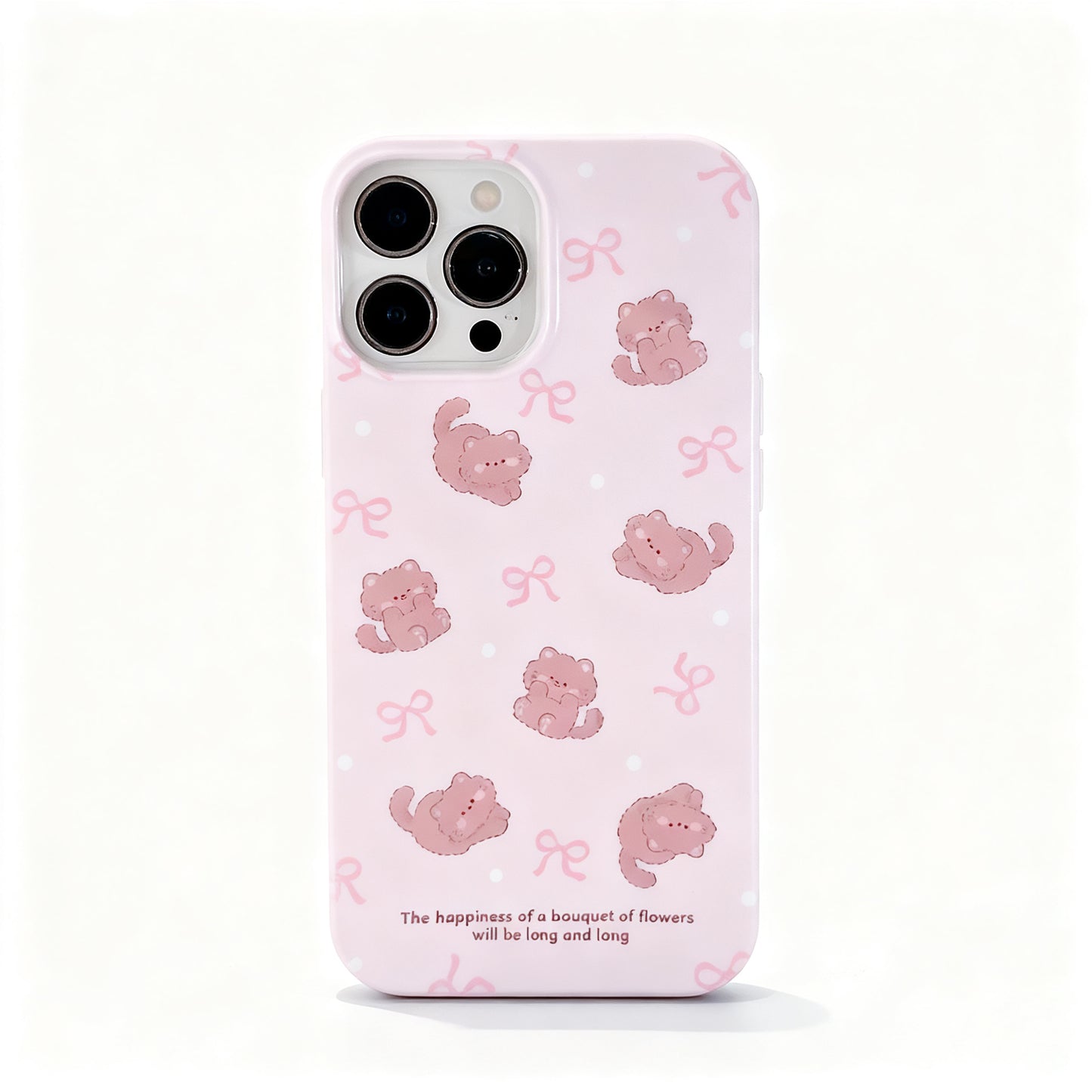 Cute Pink Cartoon Girl Soft Phone Case for iPhone