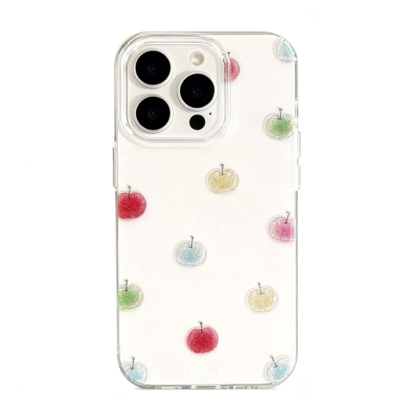 Colorful Apple Glitter Phone Case for iPhone