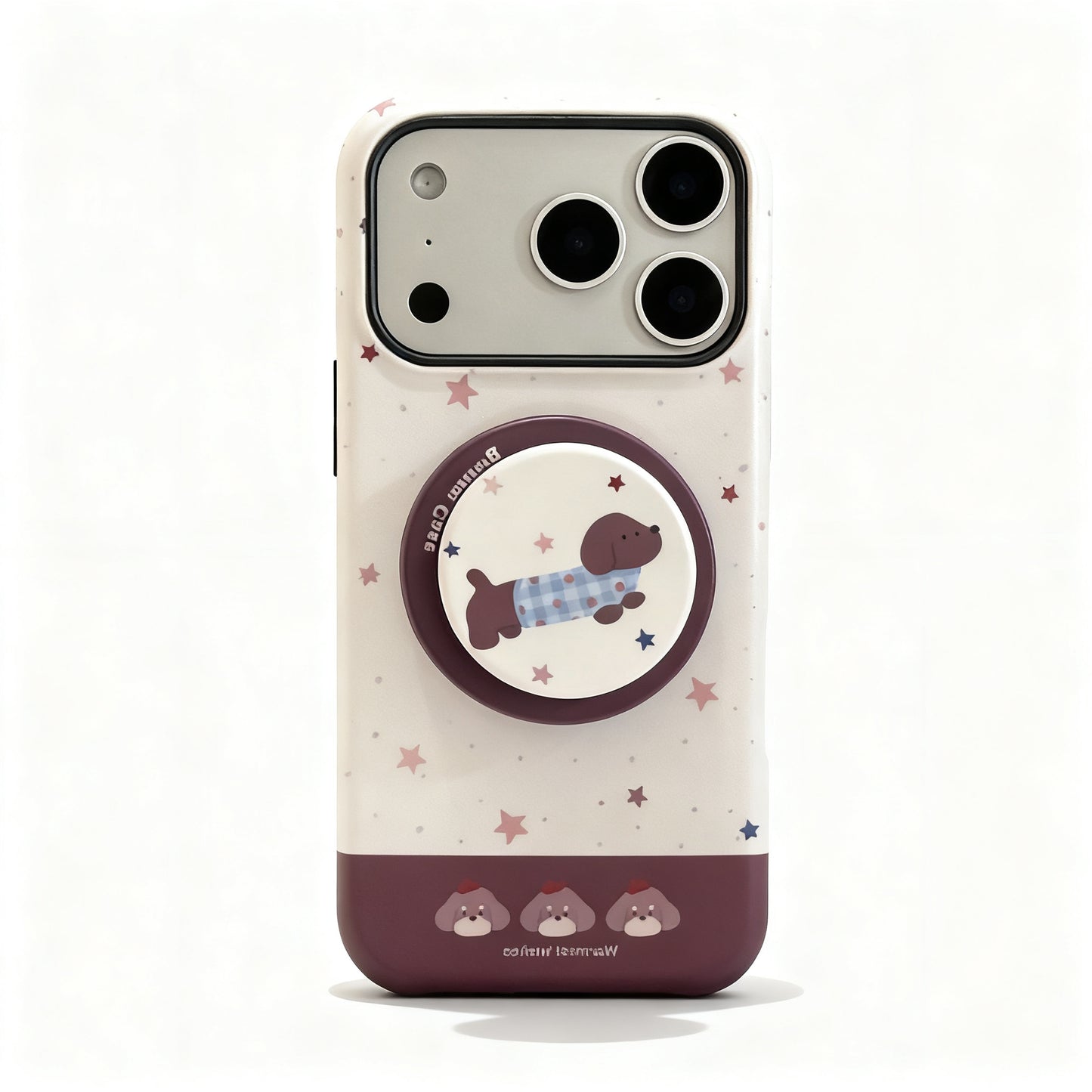 Vintage Dog Magnetic Stand Phone Case for iPhone