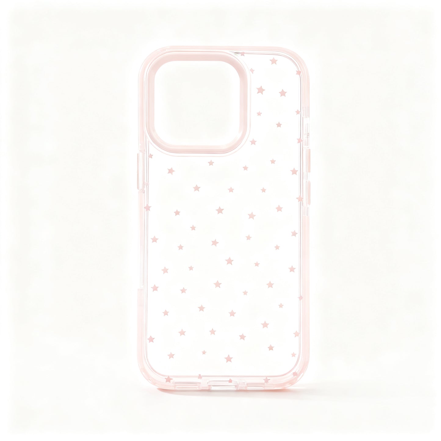 Pink Star Print Shockproof Phone Case for iPhone