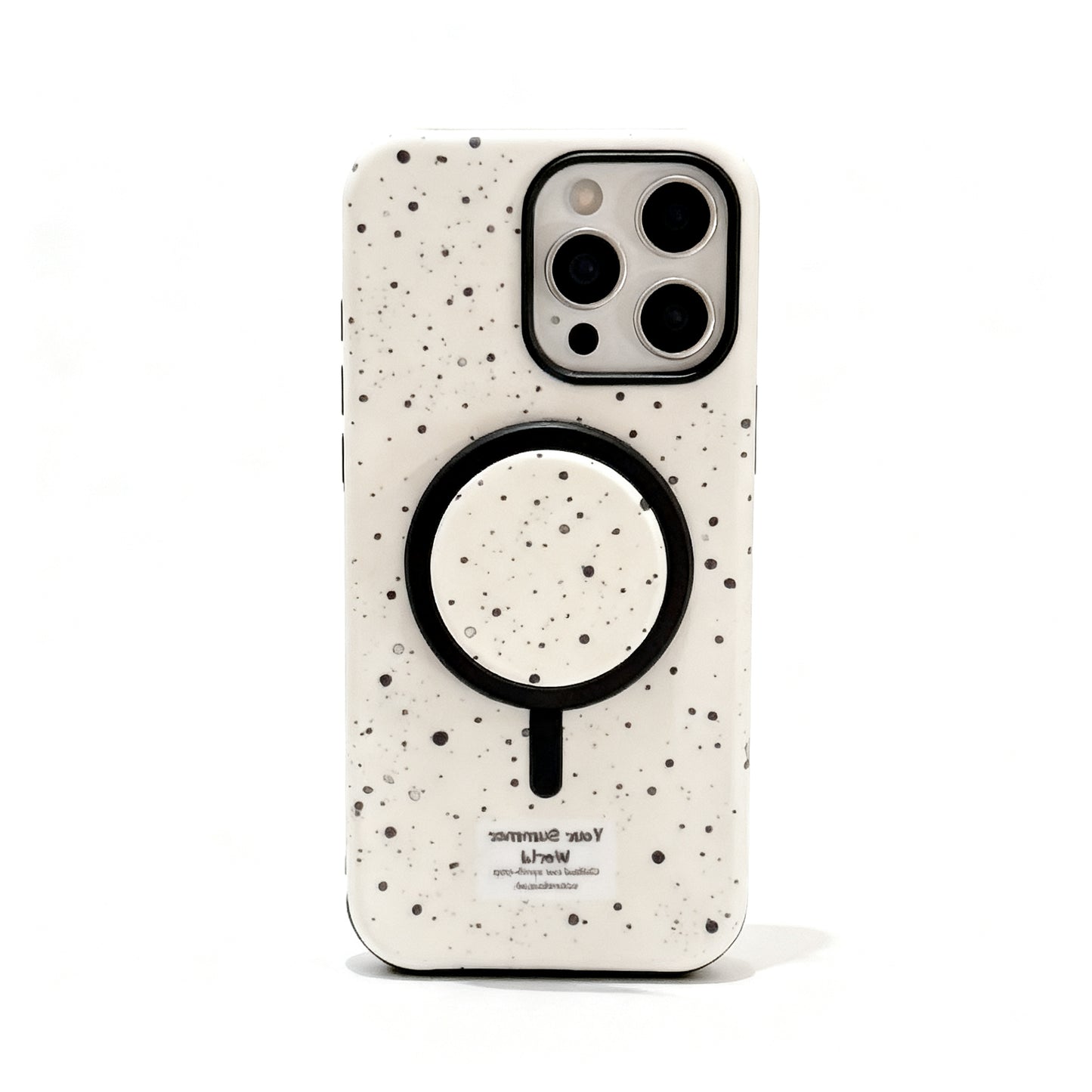 Korean Style Ink Splash Magnetic Stand Phone Case for iPhone