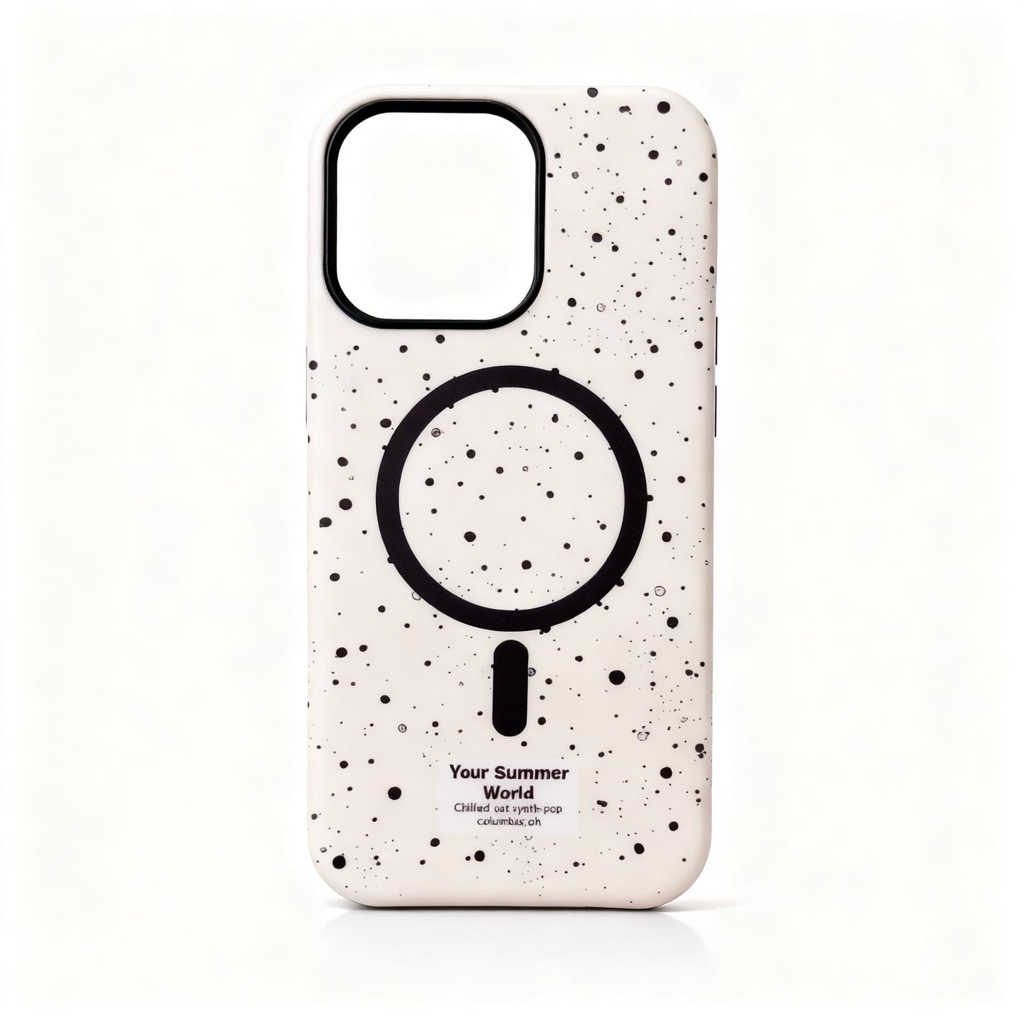 Korean Style Ink Splash Magnetic Stand Phone Case for iPhone