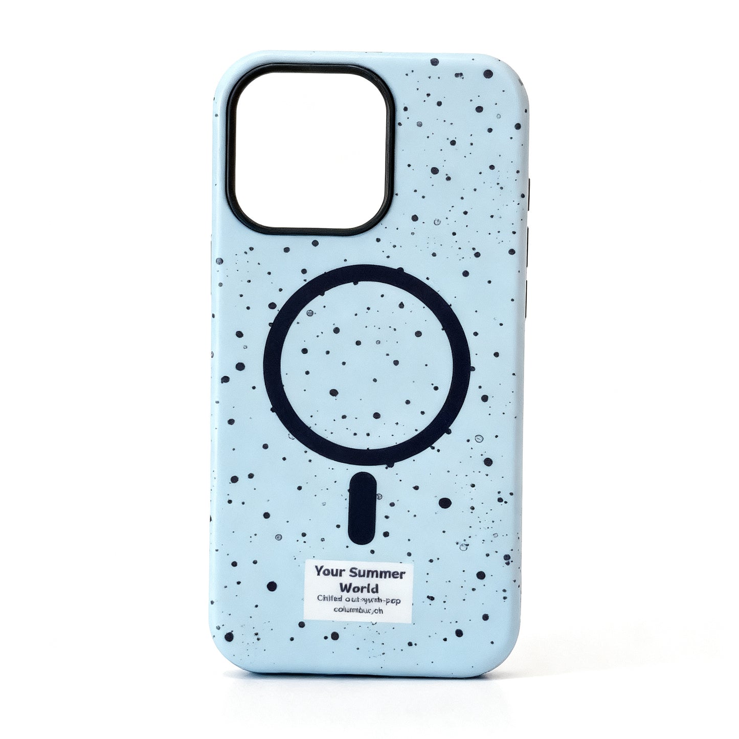 Korean Style Ink Splash Magnetic Stand Phone Case for iPhone