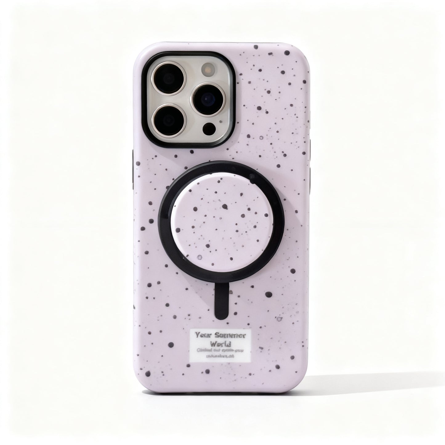 Korean Style Ink Splash Magnetic Stand Phone Case for iPhone