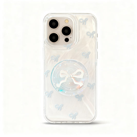 Blue Butterfly Bow Shockproof Phone Case for iPhone