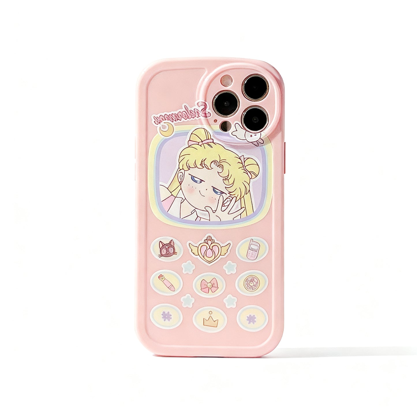 Vintage Button Design Silicone Phone Case for iPhone