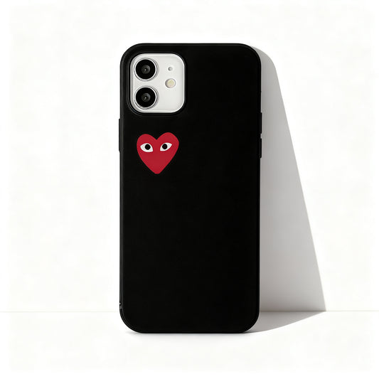 Pink Heart Soft Phone Case for iPhone