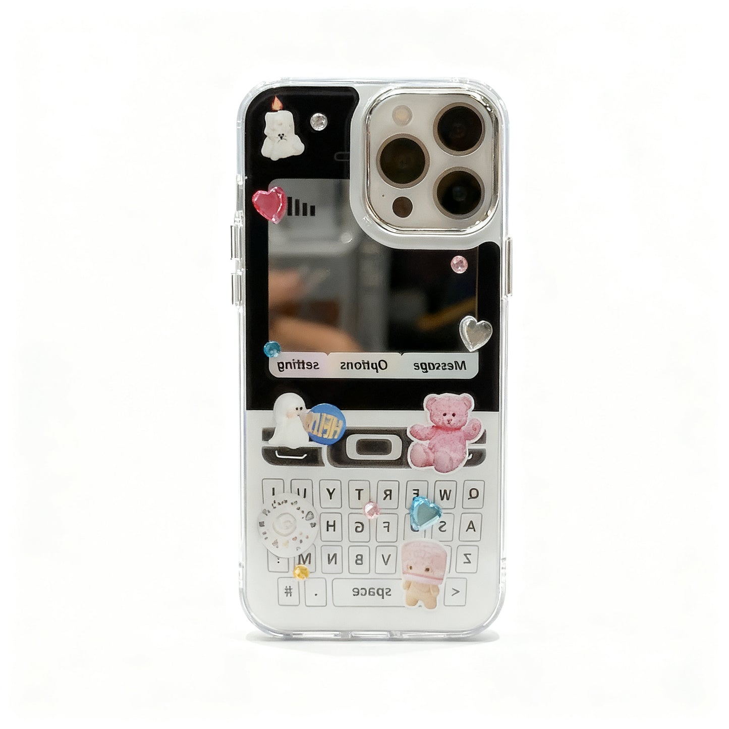 Cute Cat and Dog Glossy Phone Case for iPhone