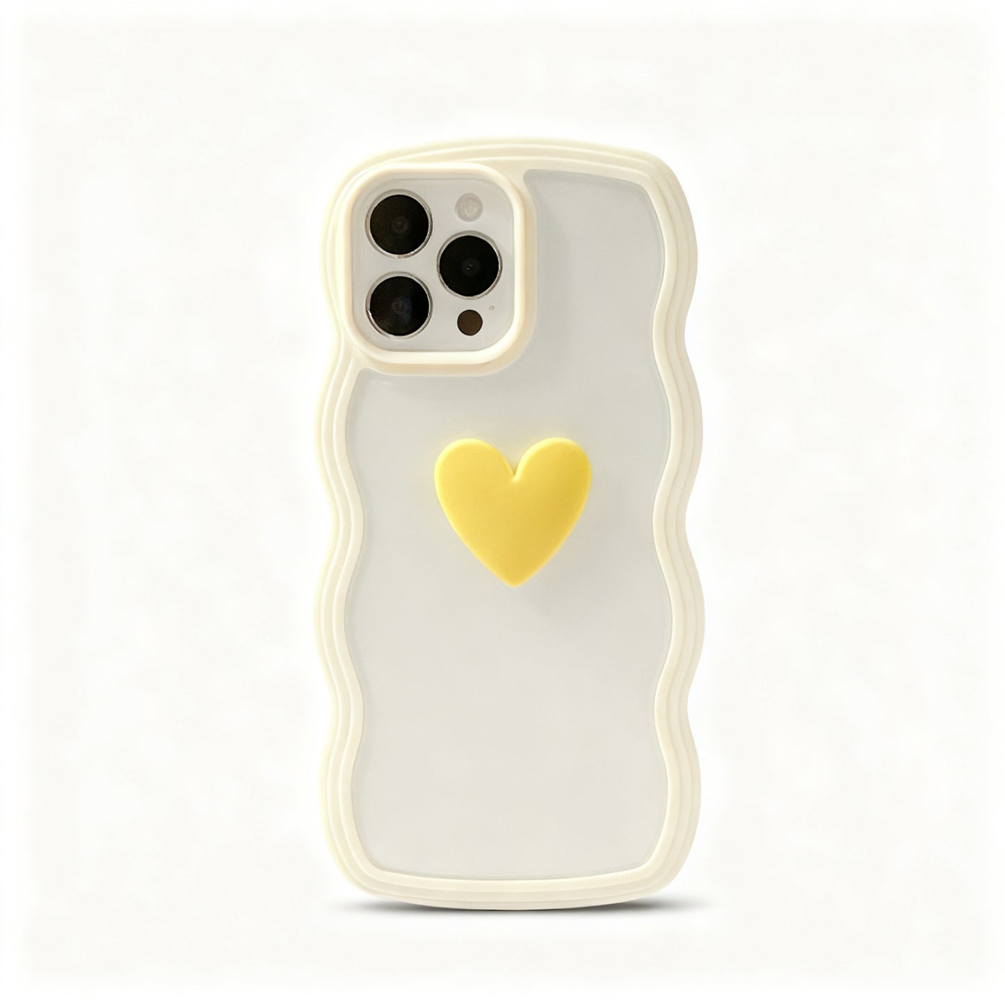 Candy Color Wave Heart Phone Case for iPhone