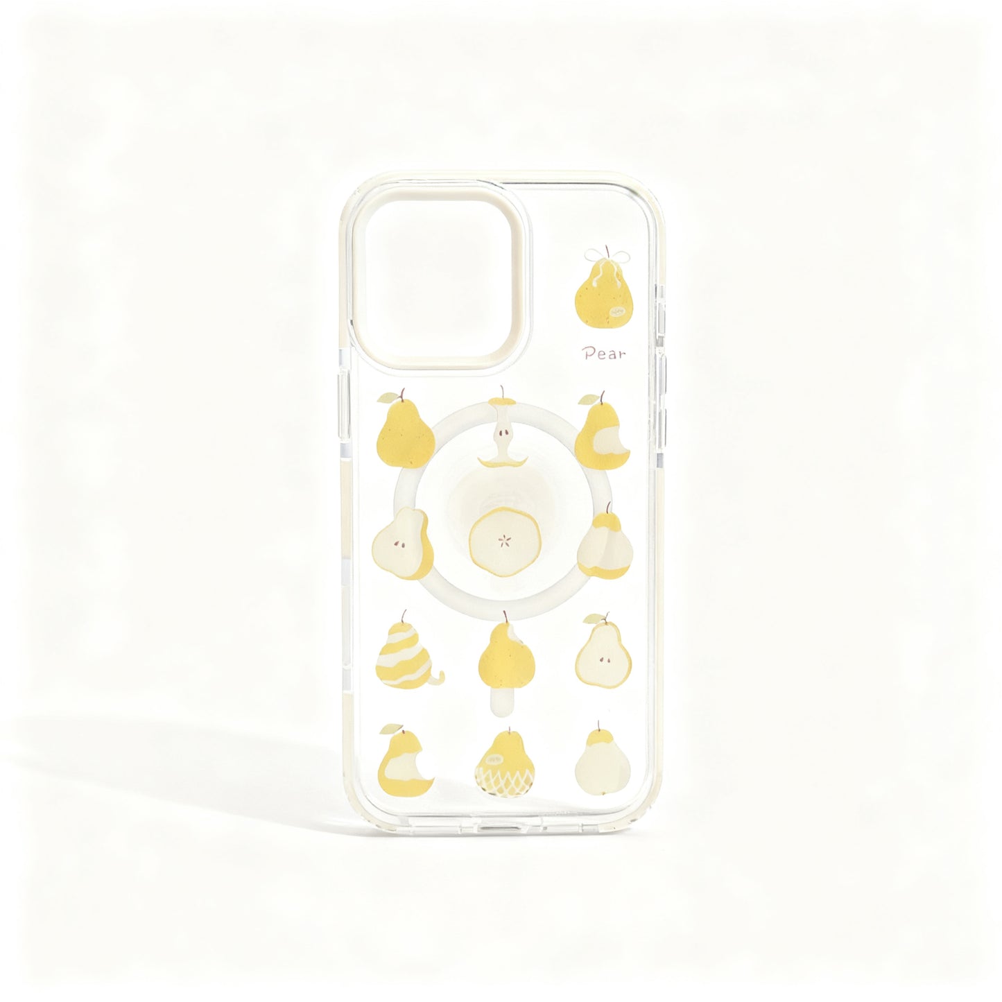 Yellow Pear Magnetic Stand Phone Case for iPhone