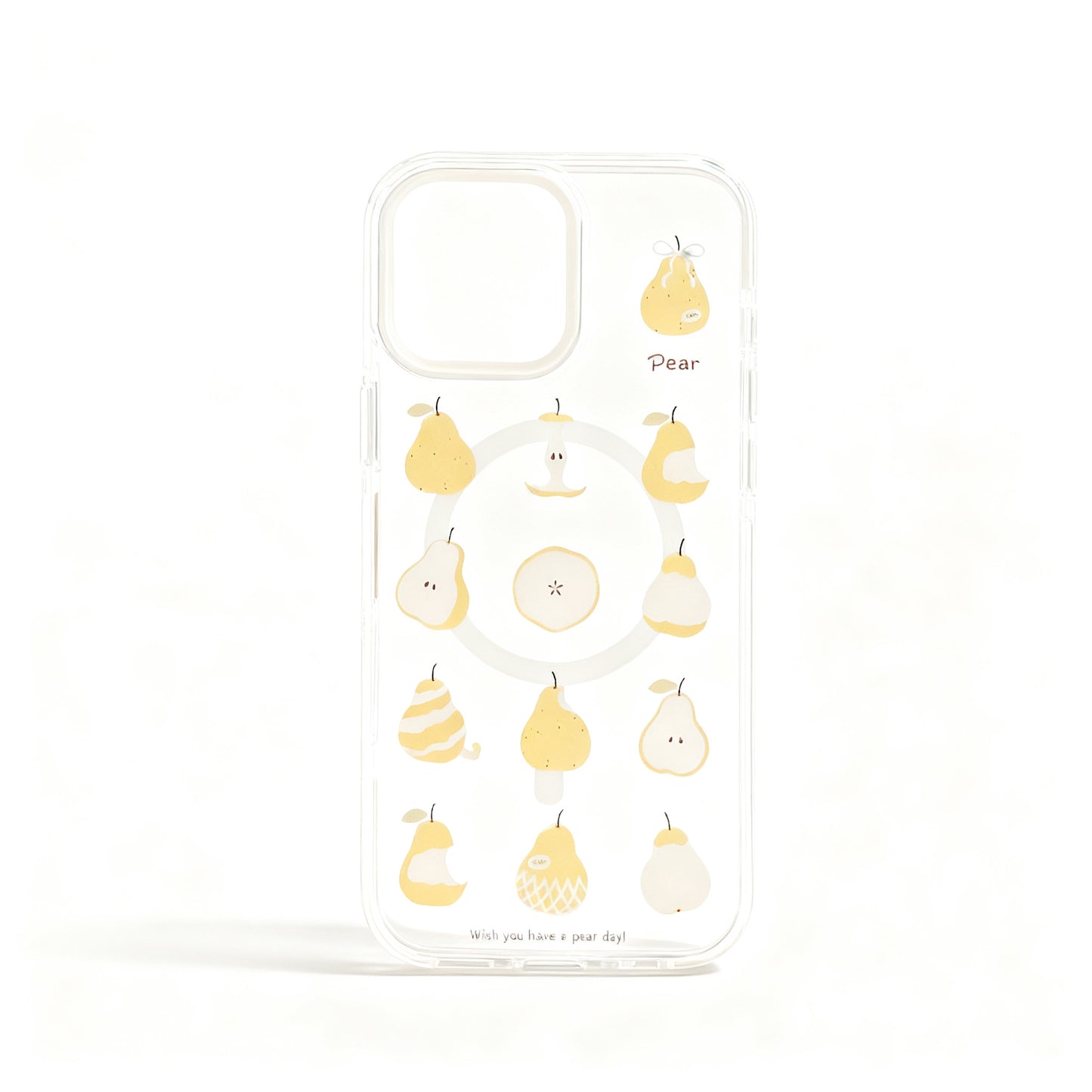 Yellow Pear Magnetic Stand Phone Case for iPhone