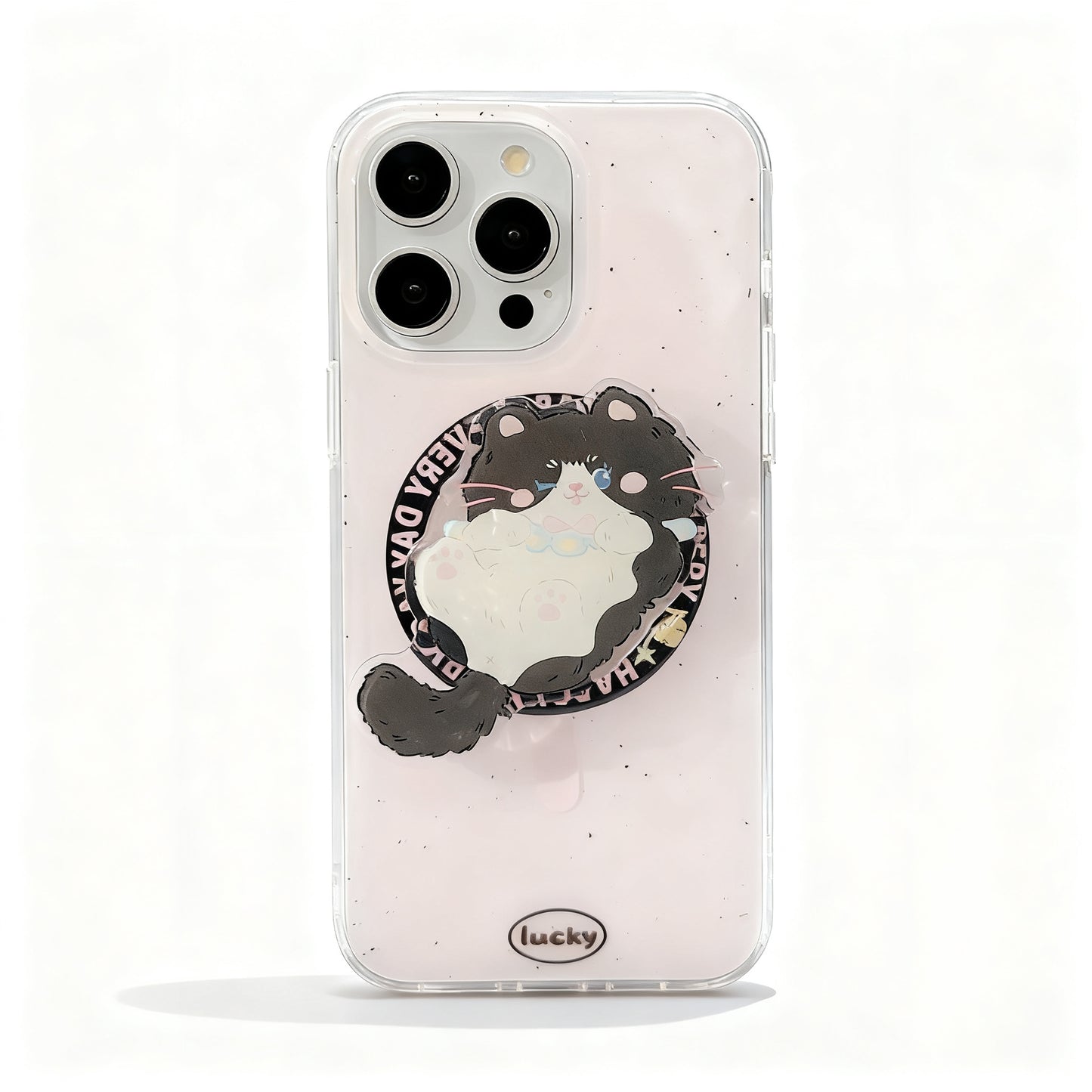 Cute Multicolor Cat Design Magnetic Stand Phone Case for iPhone