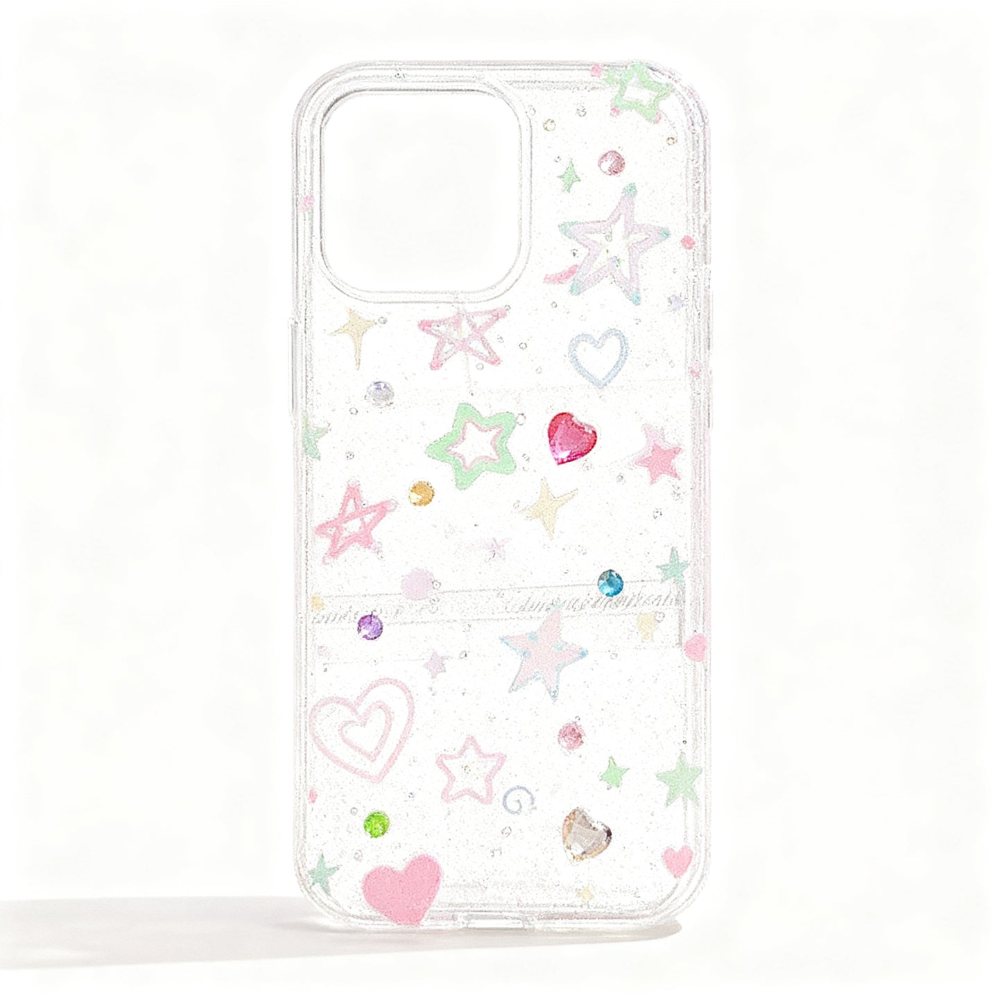 Korean Style Colorful Star Glitter Phone Case for iPhone