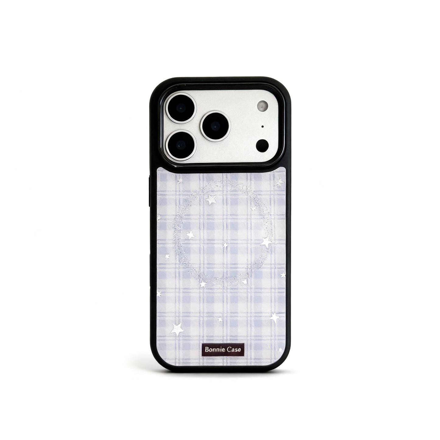 Gold Plaid Dog Design Magnetic Stand Phone Case for iPhone