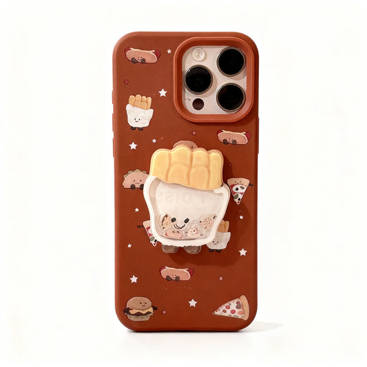 Cute Cartoon French Fries Soft Phone Case for iPhone