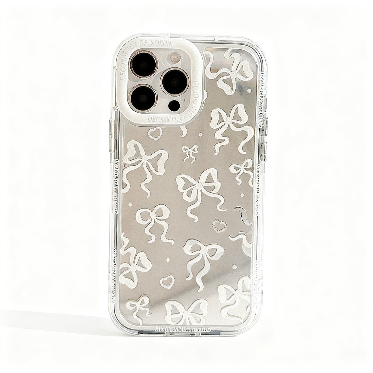 Glossy Pink Bow Butterfly Phone Case for iPhone