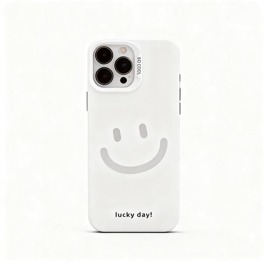 Korean Style Yellow Smiley Face Shockproof Phone Case for iPhone