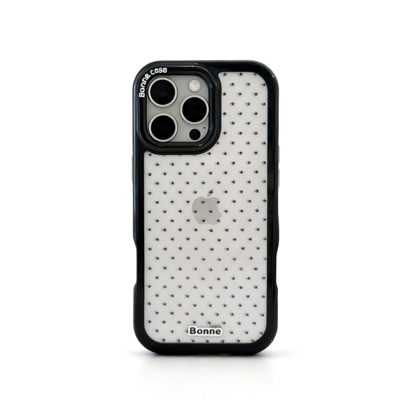 Light Gray Star Design Shockproof Phone Case for iPhone
