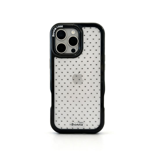 Light Gray Star Design Shockproof Phone Case for iPhone