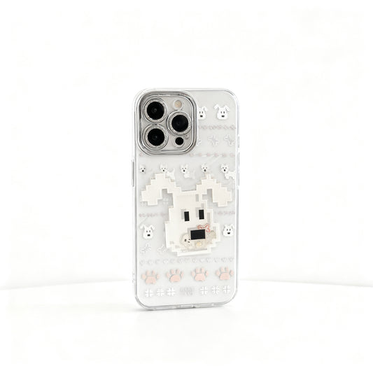 Cute Dog Winter Design Soft Phone Case for iPhone