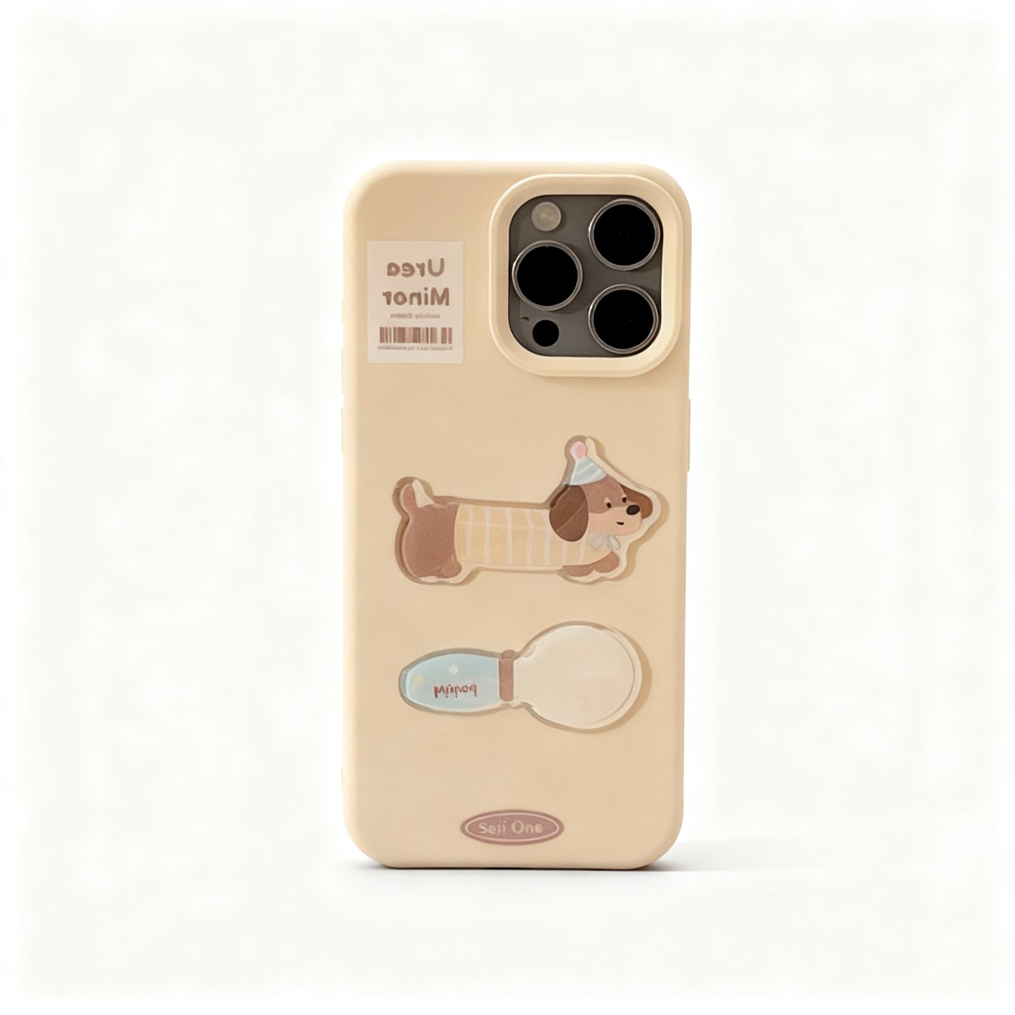 Cute Dog Spoon Soft Phone Case for iPhone