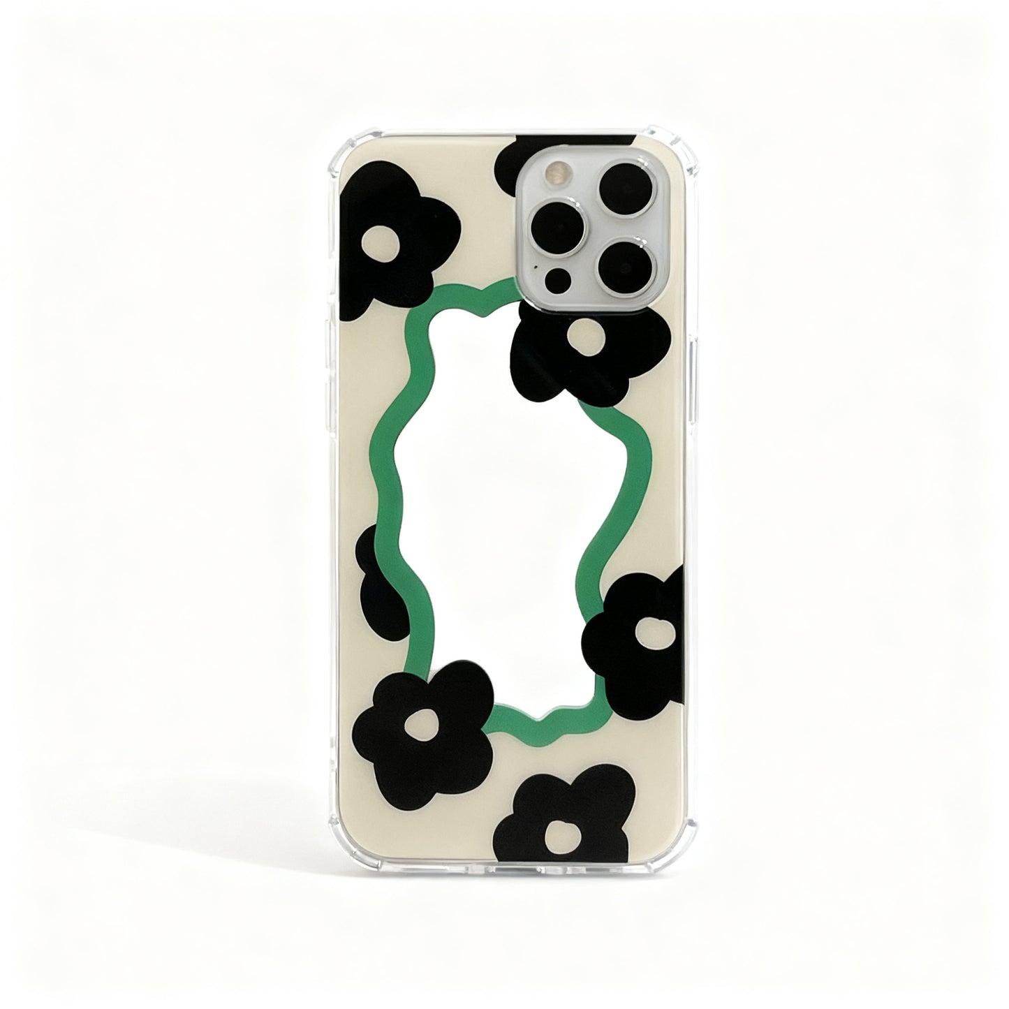 Glossy Mirror Geometric Phone Case for iPhone