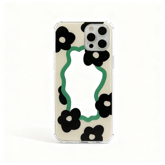 Glossy Mirror Geometric Phone Case for iPhone