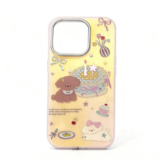 Pink Cake Design Shockproof Phone Case for iPhone