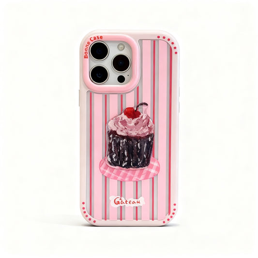 Cute 3D Dessert Cake Soft Phone Case for iPhone
