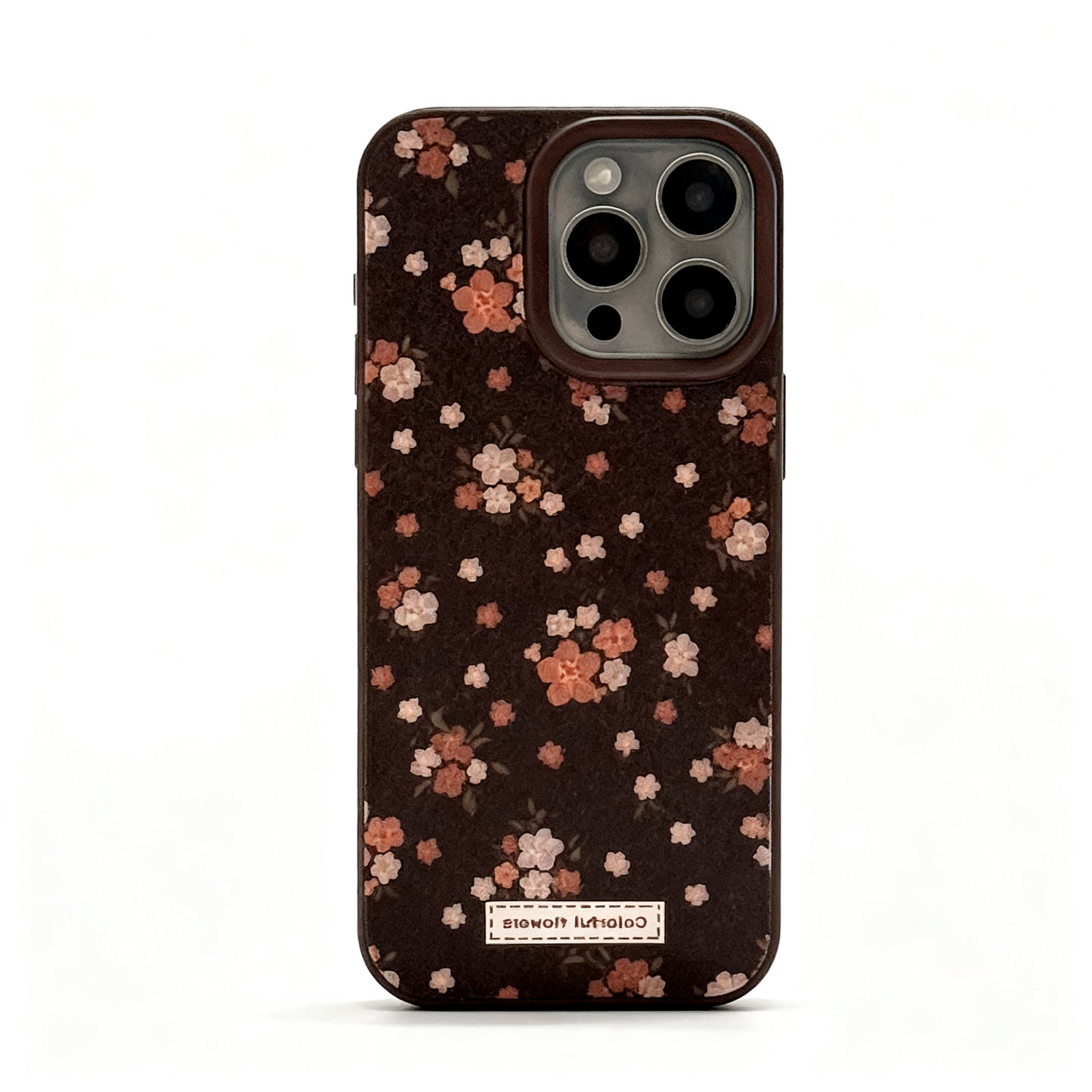 Warm Brown Floral Vintage Phone Case for iPhone