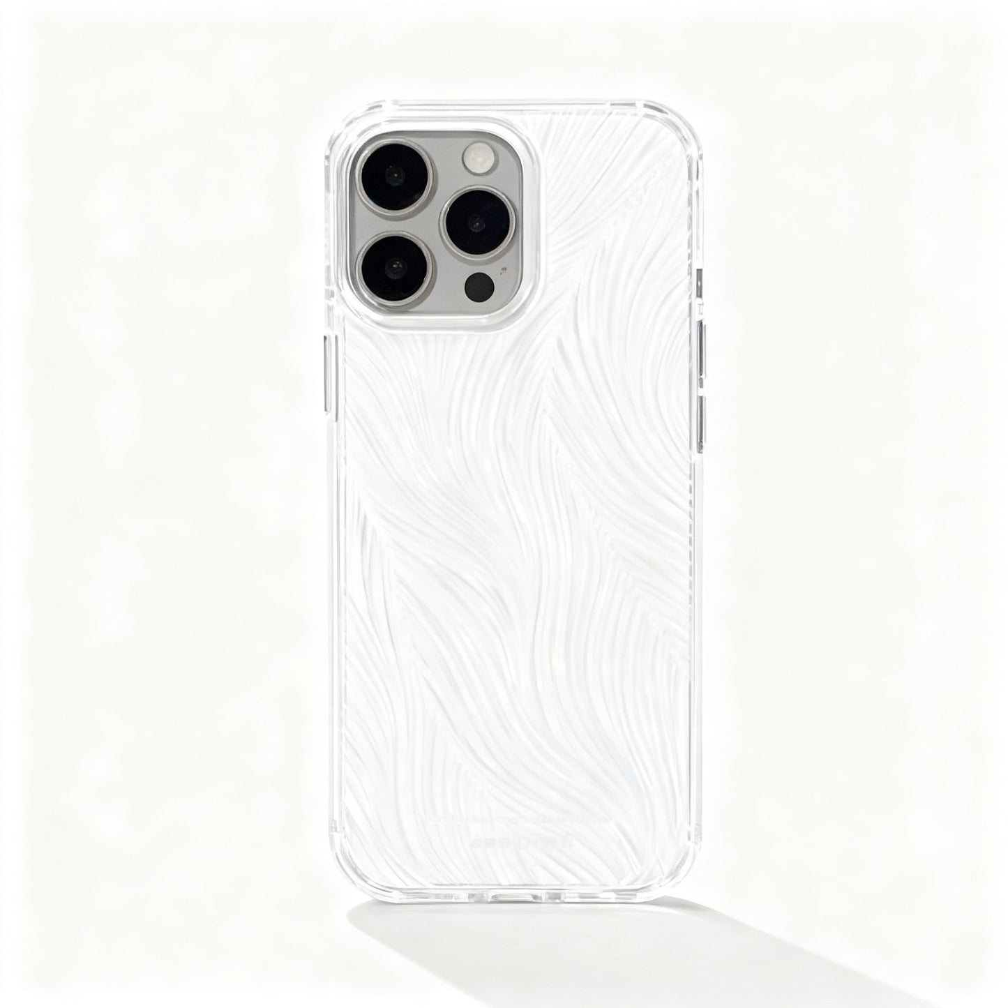 Iridescent Feather Gradient Soft Phone Case for iPhone