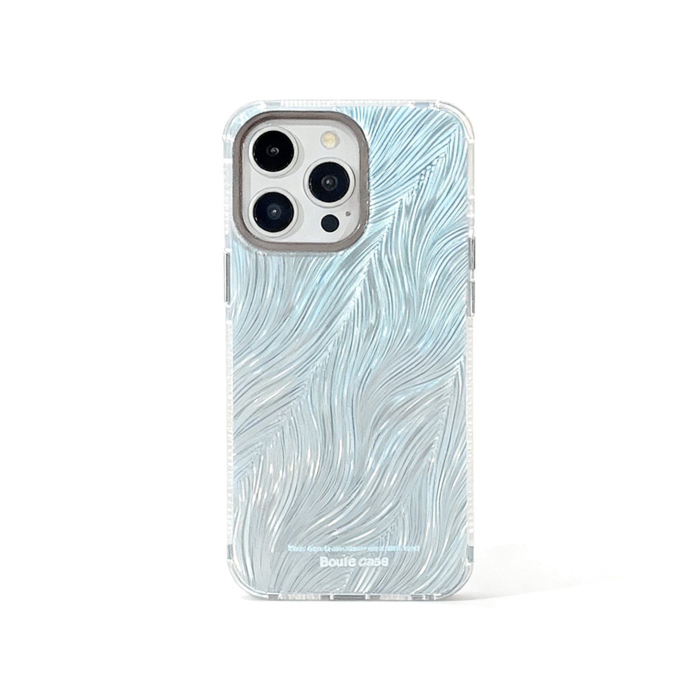 Iridescent Feather Gradient Soft Phone Case for iPhone
