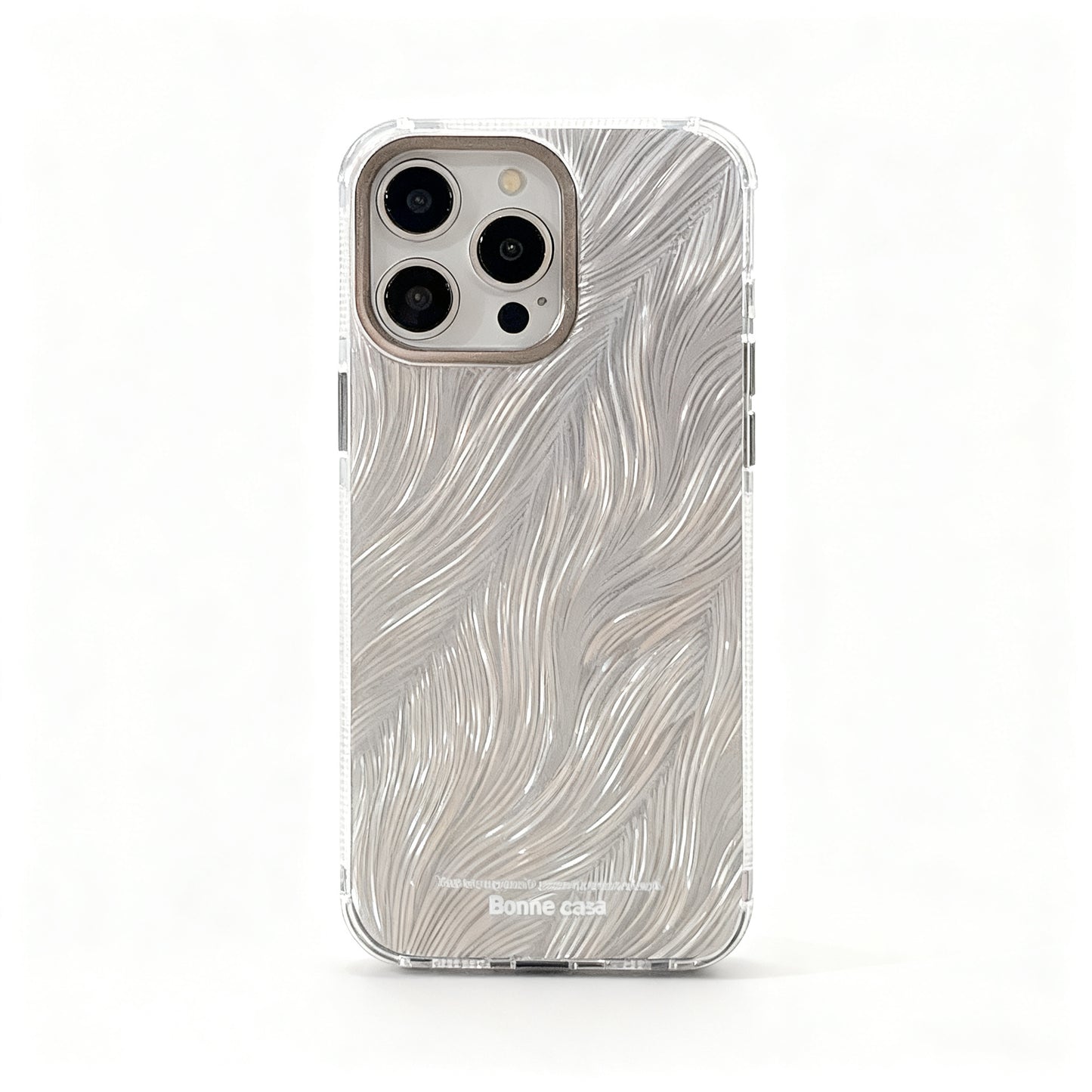 Iridescent Feather Gradient Soft Phone Case for iPhone