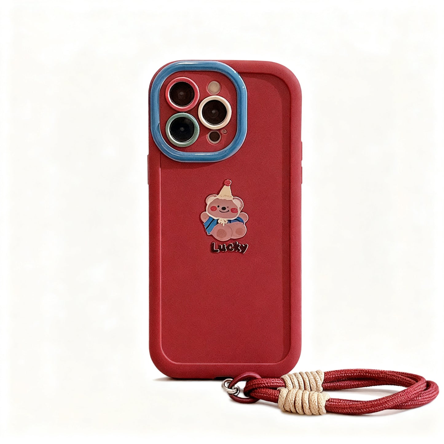 Cute Bear Silicone Phone Case for iPhone