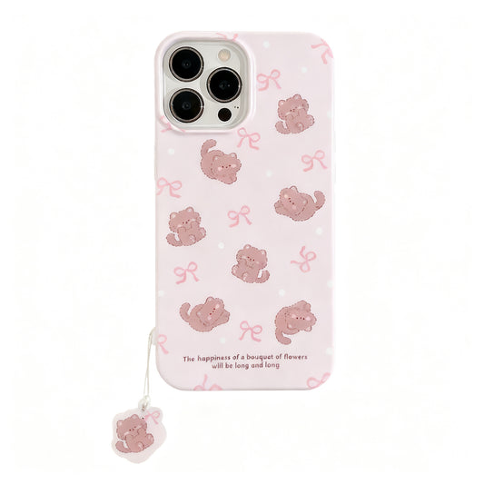 Cute Pink Cat Soft Phone Case for iPhone