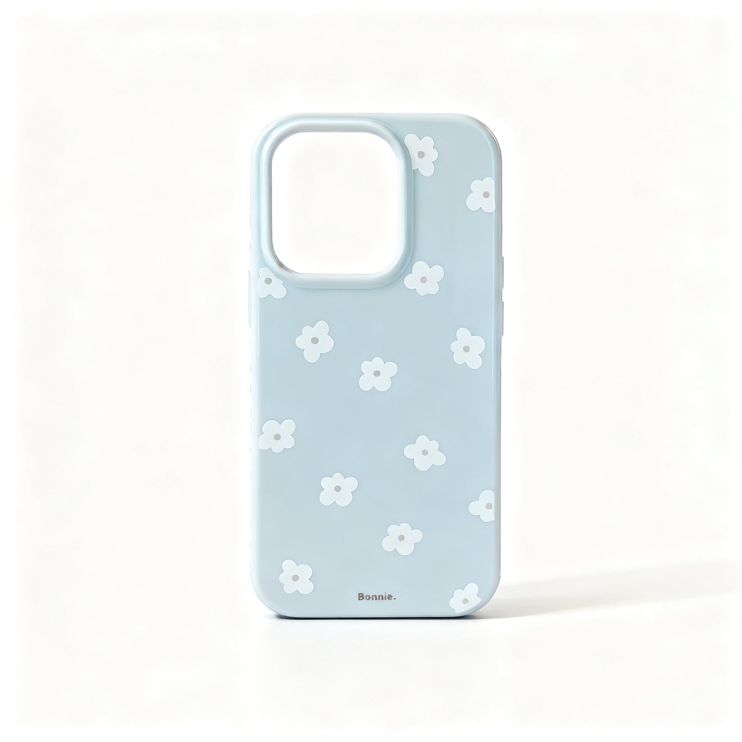 Soft White Floral Silicone Phone Case for iPhone