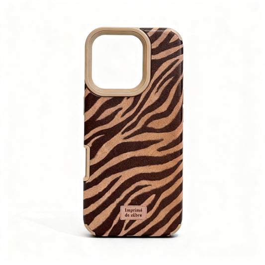 Vintage Zebra Print Soft Phone Case for iPhone