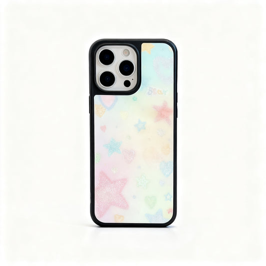 Dreamy Colorful Star Acrylic Phone Case for iPhone