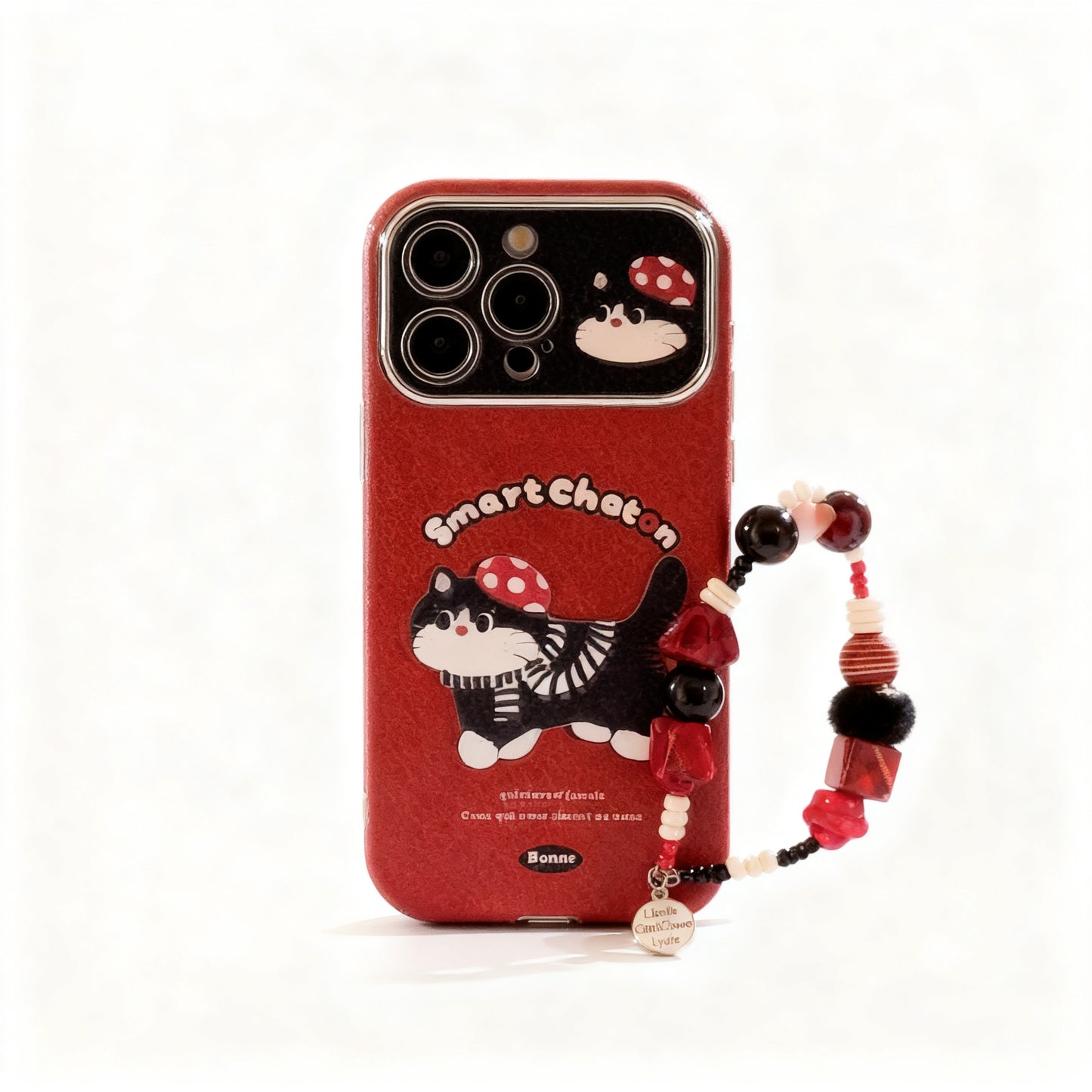 Red Cartoon Cat Soft Phone Case for iPhone
