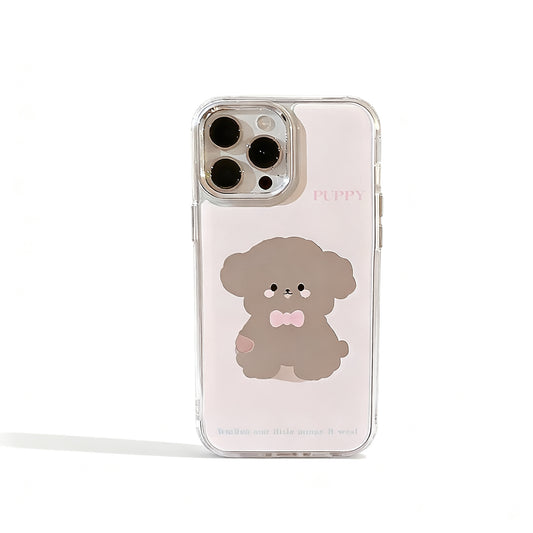 Cute Dog Design Glossy Phone Case for iPhone