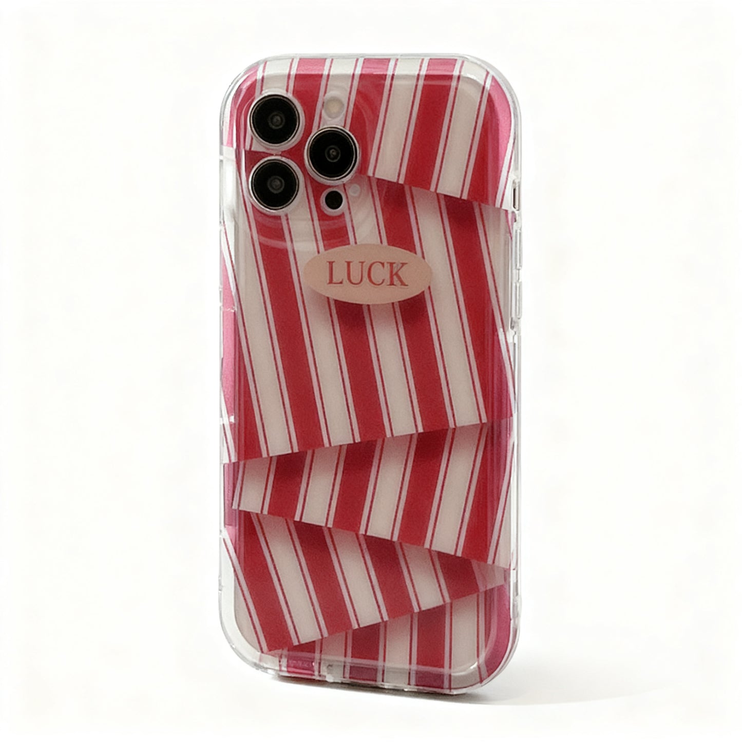 Gray Striped Soft Phone Case for iPhone