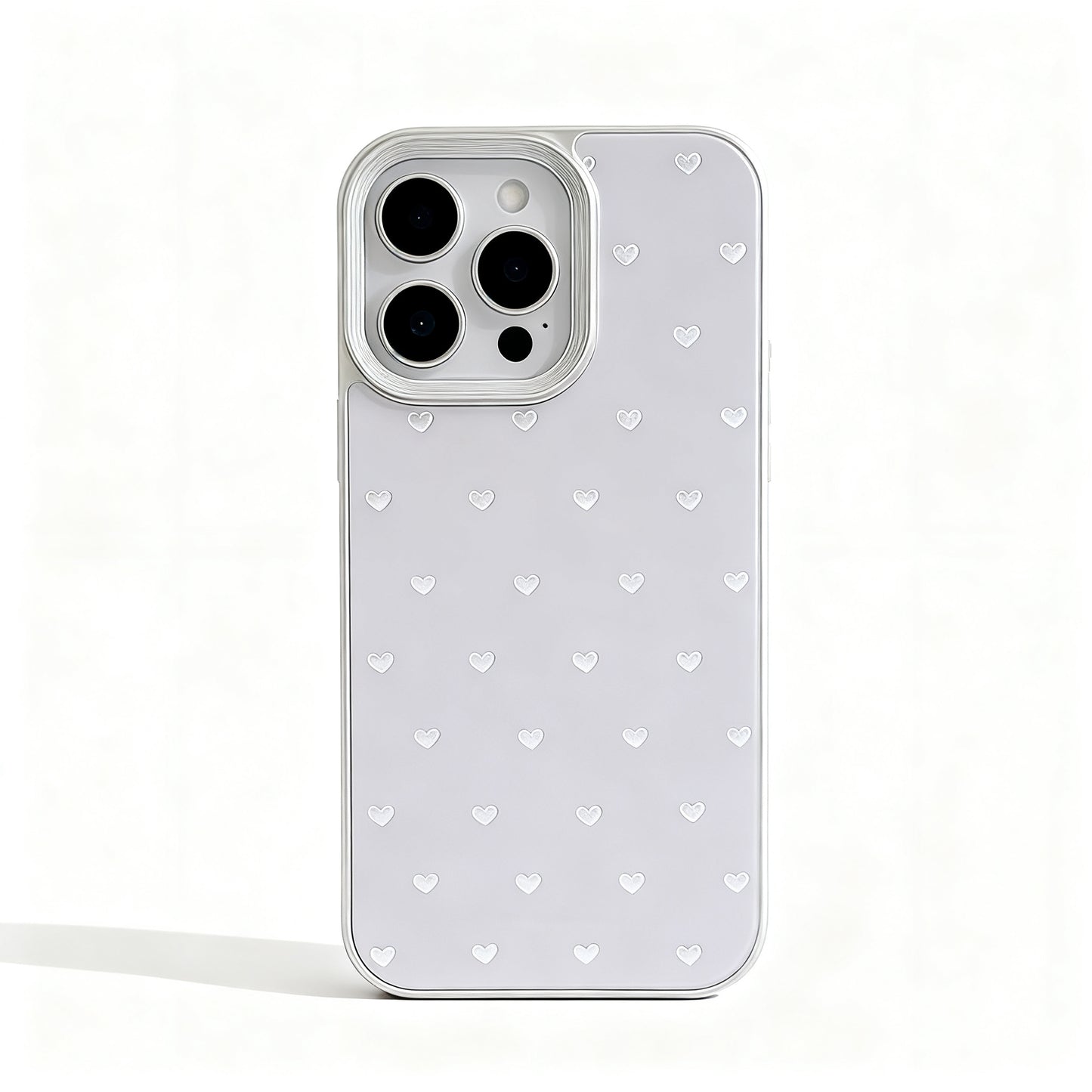 Gold Heart Shockproof Phone Case for iPhone
