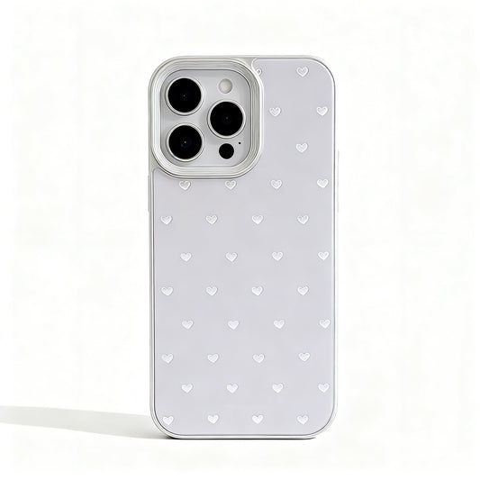 Gold Heart Shockproof Phone Case for iPhone