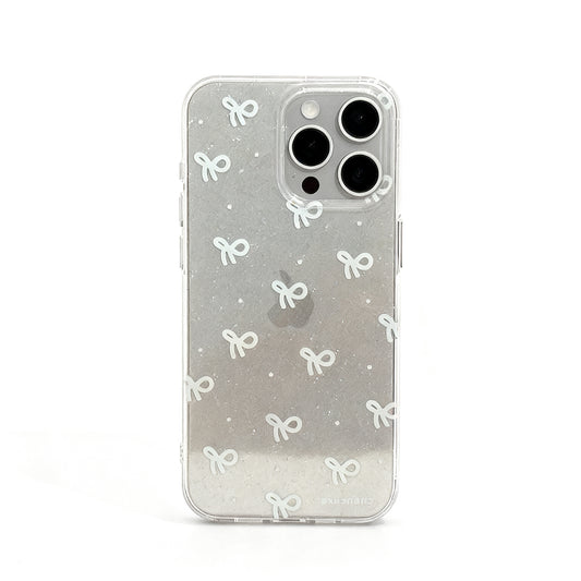 Blue Butterfly Glitter Soft Phone Case for iPhone
