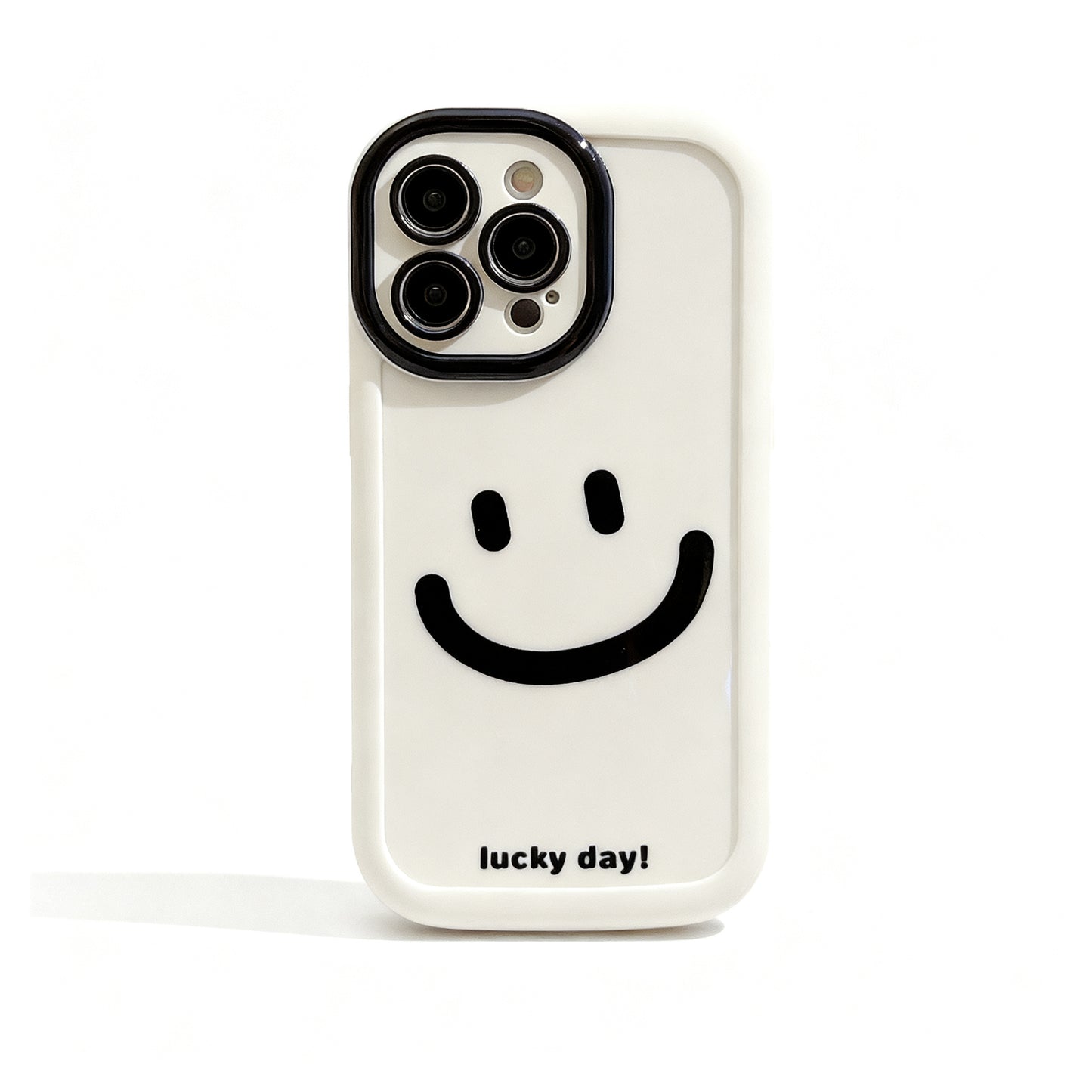 Cute Yellow Smile Doodle Soft Phone Case for iPhone