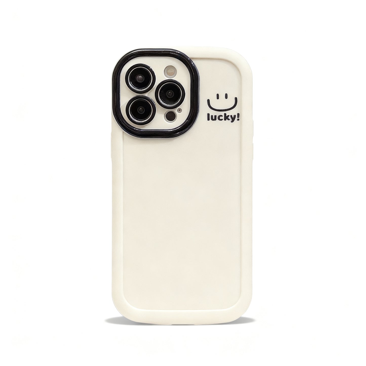 Cute Yellow Smile Doodle Soft Phone Case for iPhone