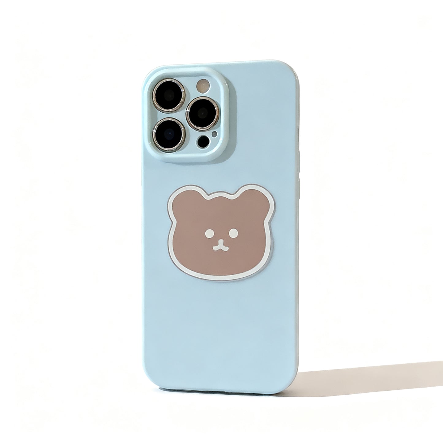 Cute Bear Mirror Stand Phone Case for iPhone